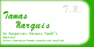 tamas marquis business card